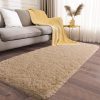 global sourcing soft runner rugs for bedroom hallways, 2x6 beige fluffy shag throw area rug non slip for bedside dorm, long shaggy furry carpet for nursery living room oem/odm services