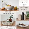 wholesale direct oakoa round decorative tray for coffee table tray decor - concrete round tray home decor tray - coffee table decor - table trays decorative - centerpiece tray bulk purchase at factory prices