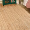 manufacturer direct superior hand woven natural fiber reversible high traffic resistant braided jute area rug, 3' x 5' trade price