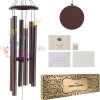 producer to buyer vevor large wind chimes for outside – 45" memorial wind chimes, unique 6-tube deep tone memorial wind chimes, bronze outdoor decor for patio, porch, garden, and backyard discounted pricing