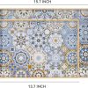 wholesale direct 2 pcs serving tray with handles bohemian decorative tray large ottoman tray for living room blue coffee table tray bulk purchase at factory prices