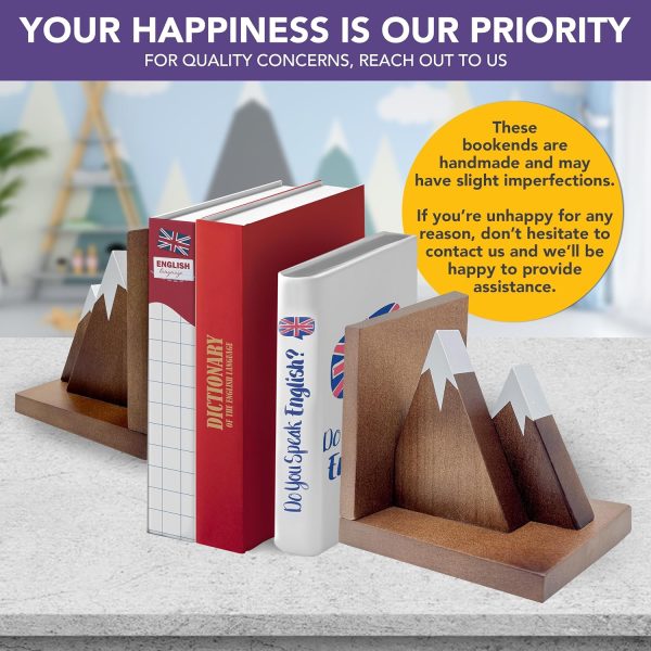 supplier direct decorably wooden kids bookends for kids - book ends for kids books, book ends for shelves, mountain book ends wood, bookend book ends for heavy books, book ends kids room, kid book ends boy bookends wholesale prices