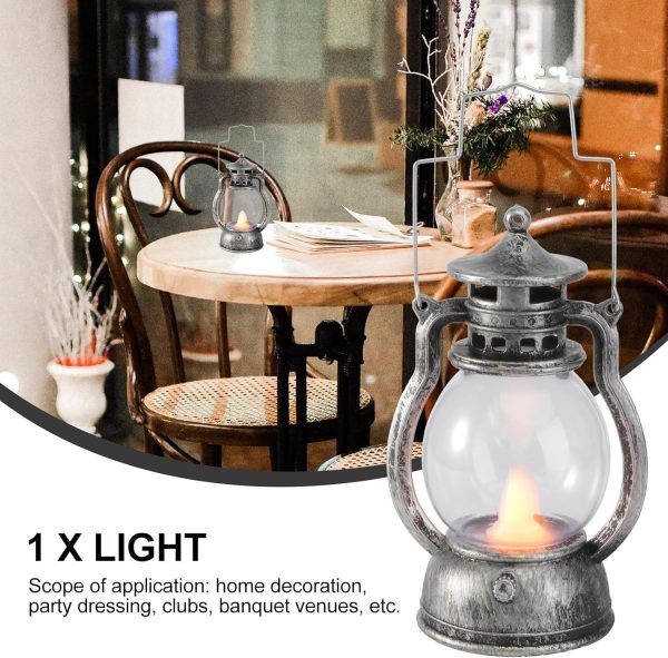 custom wholesale hanging hurricane lantern, 4inch led vintage lantern metal, water and impact-resistant lantern with carry handle for antique designer light study room bedroom(random style) oem/odm services