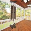 producer to buyer woodstock wind chimes my butterfly chime, bronze aluminum tubes, small 21-inch, light airy sound wind chime for outdoor decor for garden discounted pricing