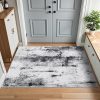 global sourcing washable abstract small area rug, 2x3 grey door mat indoor entrance rug, non-slip non-shedding throw rugs for entryway, front door indoor entrance, kitchen, bedside，entry oem/odm services