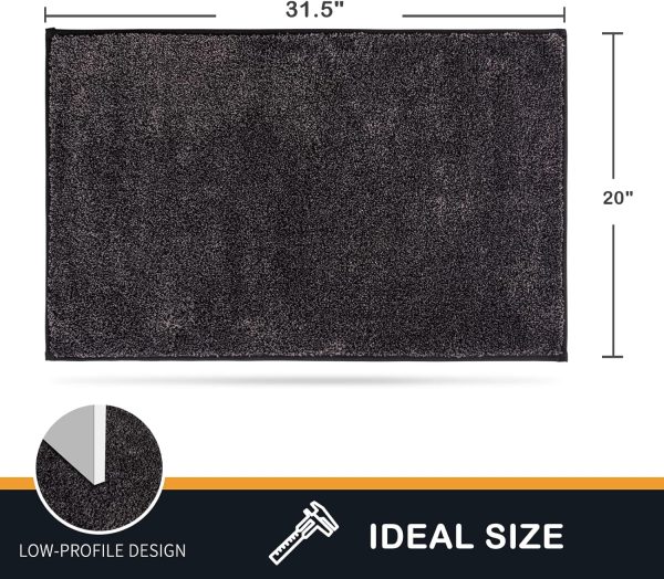 global sourcing purrugs 20"x31.5" non-slip machine washable door mat, super absorbent entry rug for muddy shoes & paws oem/odm services