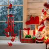 producer to buyer cardinal wind chimes for outside, cardinal gifts for women soothing tones memorial wind chime garden decor, 35" christmas windchimes outdoors for yard, patio, christmas new year discounted pricing