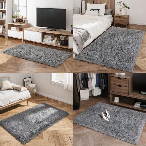 global sourcing poboton small throw rugs for bedroom, 3x5 non slip mini area rug, fluffy washable rug, affordable fluffy grey carpet, door entryway indoor inside front entrance dog mat, home decor aesthetic, nursery oem/odm services