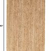 manufacturer direct superior hand woven natural fiber reversible high traffic resistant braided jute area rug, 3' x 5' trade price