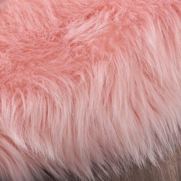 global sourcing latepis pink 2x3 faux fur rug for bedroom decor for teen girls throw fuzzy fluffy furry sheepskin rug for sofa cushion luxury home décor rectangle oem/odm services