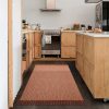 manufacturer direct lahome boho kitchen rug, 3x5 fall rugs for bedroom lightweight bathroom area rug woven indoor door mats for entryway with tassels, farmhouse throw rug non shedding floor carpet for office dorm trade price