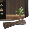 bulk purchase 4 pack wood wall panels, mdf soundproof 3d wall paneling for interior wall decor, wood textured acoustic fluted accent wall panel,sound absorbing,walnut, 94 inch trade price