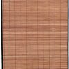 manufacturer direct seta direct, natural brown bamboo area rug 5-foot by 6-foot (black cloth edge) trade price