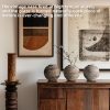 oem/odm services ceramic farmhouse vase rustic decor,pottery decorative flower vases for home decor,boho vase for table, living room,bathroom,shelf,mantel decoration,5.5 inch affordable bulk deals