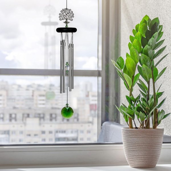 producer to buyer woodstock chimes signature collection, crystal tree of life chime, 19'' decor designs wind chimes for outdoor, patio, home or garden décor (wfte) discounted pricing