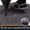global sourcing purrugs dirt trapper door mat 20" x 31.5", non-slip machine washable entry rug, shoe scraper, dog door mat, super absorbent welcome mat for front & back door, muddy wet shoes & paws oem/odm services