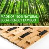 manufacturer direct natural bamboo bath mat, wooden door mat kitchen floor bath rug, bathroom shower and tub mats, wooden bath mat for shower, bath, spa or sauna (16 x 24 inch) trade price
