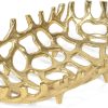 wholesale direct red co. 14” x 3” large decorative oval aluminum golden branch reef centerpiece tray bulk purchase at factory prices