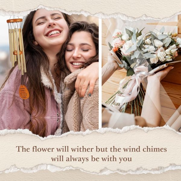 producer to buyer sister birthday gifts idea wind chimes, butterfly sister gifts for sister, sister gifts from sister for thanksgiving chirstmas birthday wedding graduation gift for sister, sister-in-law discounted pricing