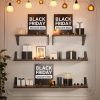 bulk purchase bayka wall shelves for bedroom decor, floating wall shelves for living room kitchen storage, wall mounted rustic wood floating shelves for kids books, small shelf for bathroom(rustic brown，set of 3) trade price