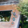producer to buyer flower wind chimes outdoors with colorful glass beads deep tone memorial sympathy window garden hanging windchimes for outside discounted pricing