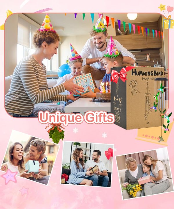 producer to buyer nacome solar wind chimes for outside: memorial wind bell tubes birthday gifts for mom mother grandma women christmas,yard garden decor indoor/outdoor(bird) discounted pricing