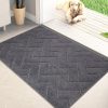global sourcing purrugs dirt trapper door mat 20" x 31.5", non-slip machine washable entry rug, shoe scraper, dog door mat, super absorbent welcome mat for front & back door, muddy wet shoes & paws oem/odm services