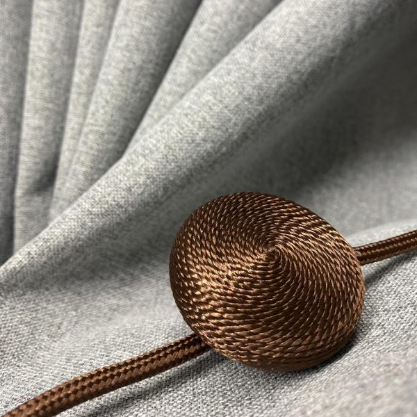 bulk purchase magnetic curtain tiebacks, brown curtain holders for drapes, stronge magnet drapery curtain ties set of 2, boho rope curtain holdbacks factory discount