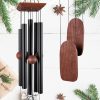 producer to buyer wind chimes for outside deep tone, 36in sympathy wind chimes outdoor clearance, gifts for mother's day and christmas, outdoor decor for garden, patio, yard（wood wind chime, black） discounted pricing