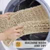 global sourcing accumtek upgrade extra large beige bathroom rug set 3 pieces ultra soft, thick absorbent bath mats, non slip chenille toilet mat for bathroom, bedroom, kitchen oem/odm services