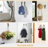 bulk purchase szximu curtain holdbacks set of 2, window treatment holdbacks wall mounted drapery hooks with netted texture finials, bronze factory discount