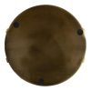 wholesale direct kate and laurel myo transitional metal round tray, 15 x 15, brass, modern glam circular decorative serving tray with handles for storage, display, and decor bulk purchase at factory prices