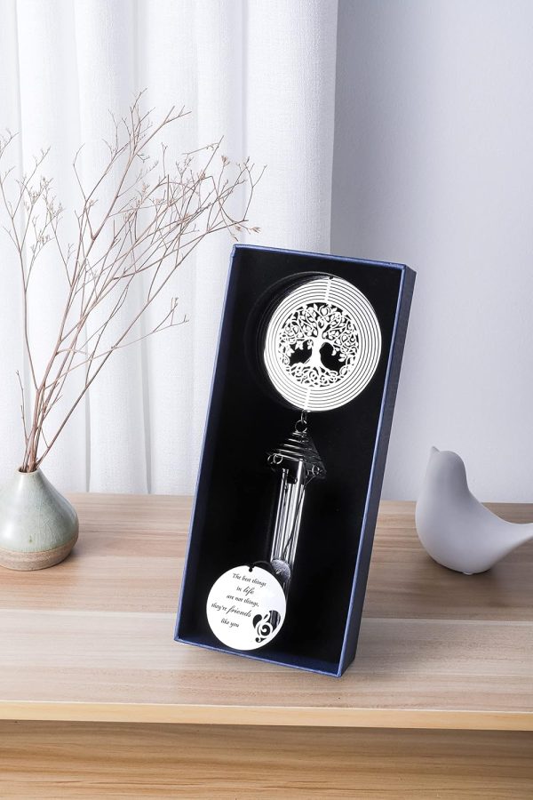 producer to buyer best friend wind chime with tree of life wind spinner - friendship gifts for women friends - gifts for best friends women, men discounted pricing