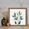 bulk purchase artbyhannah framed bathroom wall art set of 4 for botanical wall decor green plant picture frame collage set for home living room decoration (walnut, 10x10) trade price