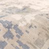 manufacturer direct pasargad home mirage bamboo silk abstract area rug - hand-loomed grey/blue rugs for living room, bedroom, home, 5' 0" x 8' 0" trade price