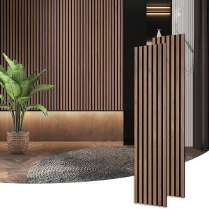 bulk purchase wood wall panels for interior wall decor noise reduction,brown fluted panels for wall,3d wood wall panels use for soundproof wall paneling,94 inch trade price