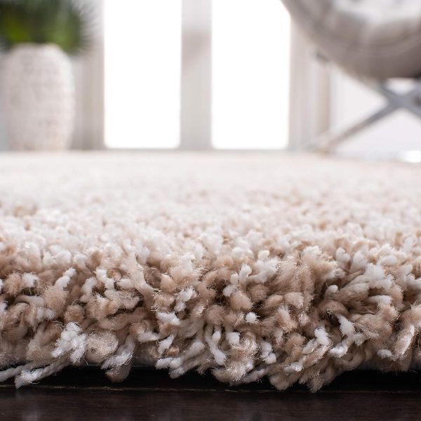global sourcing safavieh california shag collection area rug - 8' x 10', beige, non-shedding & easy care, 2-inch thick ideal for high traffic areas in living room, bedroom (sg151-1313) oem/odm services