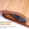 manufacturer direct nisorpa natural bamboo mat rug,20x31 inches small bath shower mat non-slip floor runner rug for bathroom bamboo matting carpet for entryway bedroom kitchen trade price