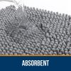 global sourcing olanly toilet rugs u-shaped 24x20, extra soft absorbent chenille contour bathroom rugs for toilet, dry quickly, machine washable, non-slip toilet bath mat, grey oem/odm services