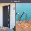 manufacturer direct bambüsi bamboo bath mat - foldable wood shower mat for easy storage, non-slip bathroom mat, versatile for indoor and outdoor use, ideal floor mat for spa, sauna, pool, 24" x 18" trade price