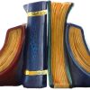 supplier direct bellaa 23354 decorative bookends book book stopper bookshelves bookrack end library shelves non skid bookshelf 6 inch wholesale prices