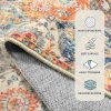 global sourcing lahome moroccan trellis area rug, 2x3 entry rug non-slip washable indoor door mat, small oriental accent throw rug for bedroom kitchen entryway bathroom (cream, 2x3ft) oem/odm services