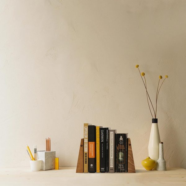 supplier direct tilisma book ends for shelves - handmade wooden bookends with metal base, walnut tree - sturdy book holders for heavy books - fancy modern decorative book accessories to hold books firmly on bookshelf wholesale prices