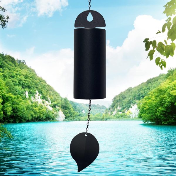 producer to buyer deep resonance serenity bell large wind chimes for outside deep tone garden bells wind chimes 528 hz low pitch wind bell 30 inch (large) discounted pricing