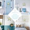 factory direct metal starfish wall decor, sea life coastal decorations 12 inch starfish wall art, nautical home decoration handing ocean beach wall art for garden,fence,home,patio,kitchen,bathroom,(blue) volume discount