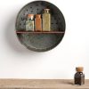 factory direct primitives by kathy 38024 distressed wall shelf, metal and wood volume discount