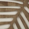 bulk purchase madison park wall art living room décor - birch palms botanical carved design, home accent modern kitchen dining decoration, ready to hang panel for bedroom, 16" w x 32" h, dark brown 2 piece trade price