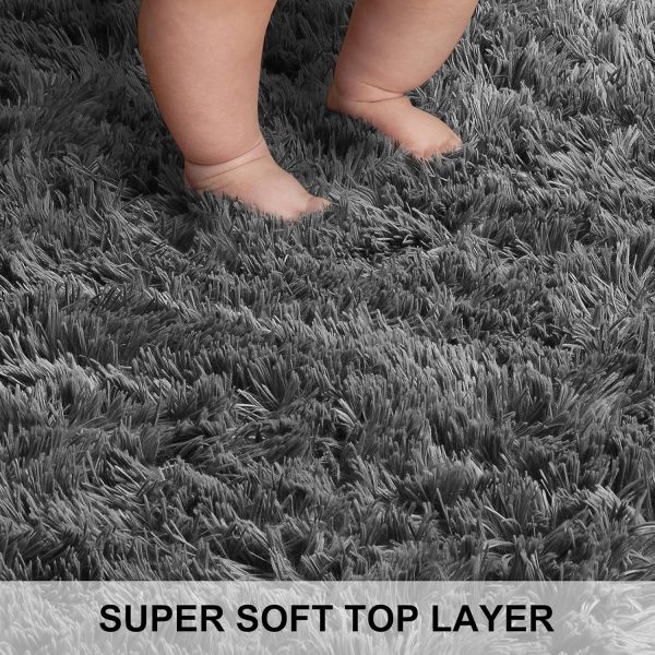 global sourcing ophanie 3x5 rug, bedside preppy dorm area rug, college essentials non slip grey small carpets for bedroom, anti slip fluffy gray living room rugs home decor aesthetic, nursery oem/odm services