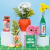 oem/odm services ban.do small cowboy boot vase, cute cowgirl boot vase, colorful ceramic shelf decor for home or office, unique/quirky/funky/fun flower vase doubles as pencil cup, giddy up affordable bulk deals