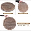 wholesale direct round decorative wood trays for coffee table counter farmhouse kitchen home decor centerpiece small wooden candle holder tray circular serving platter circle rustic dining table bathroom perfume tray bulk purchase at factory prices